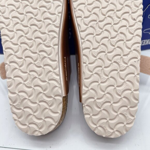 Birkenstock Arizona Birko Flor Kids Sandal Metallic Copper Pink EU 32 US 1- 1.5 - Picture 13 of 14